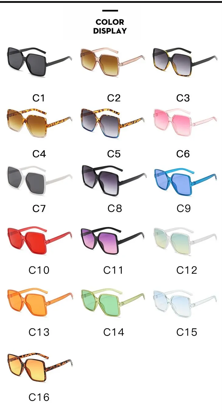 Oversized Large Frame Sunglasses